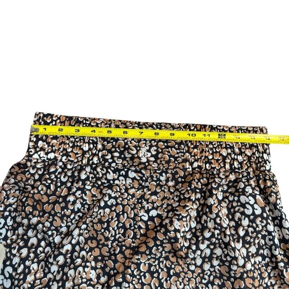 Free People Movement S Run Wild Shorts Animal Print Brown Black Lined Athleisure - Picture 11 of 12